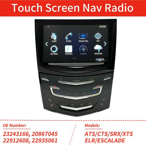 DURAFORCE CUE System Navigation Radio w/ Heated & Cooled For Cadillac Escalade ATS CTS XTS