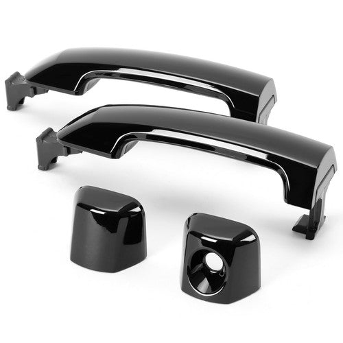 Glossy Black Painted Door Handle Kit 4 Pcs for Toyota Tundra Sequoia 2011-2019