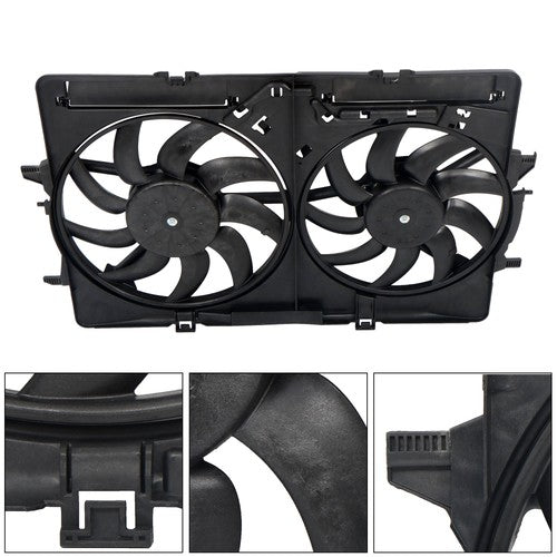 DURAFORCE For Audi S4/S5 2013-2015 Dual Radiator Condenser Cooling Fan Assembly AU3115113
