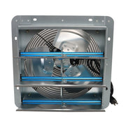 DURAFORCE 12Inch Aluminum Wall Mounted Shutter Exhaust Fan With 1.65 Meters Power Cord Kit