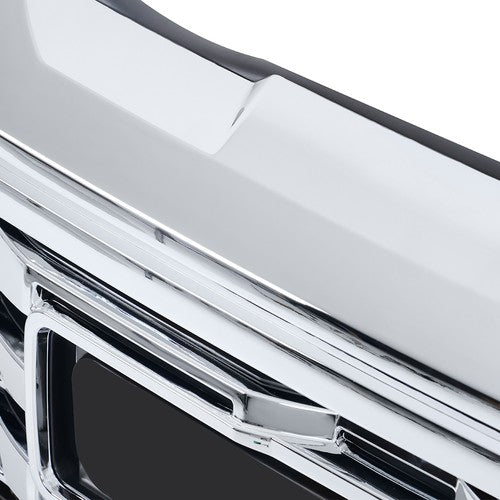 DURAFORCE Front Upper Grille Plastic Chrome WIth Camera Hole For GMC Sierra 1500 2022-2024