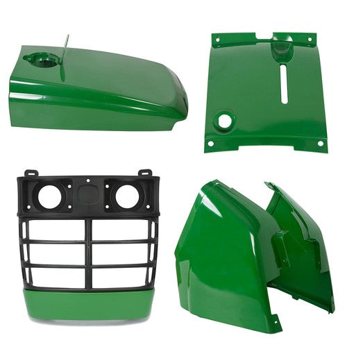 DURAFORCE Front Grille/Hood/Fuel Door Kit/Cowl LH/RH Cover For John Deere 4200 4300 4400