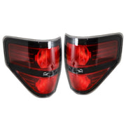 DURAFORCE Left&Right Red Rear Tail Lights Brake Lamps For Ford F-150 Pickup Truck 2009-14