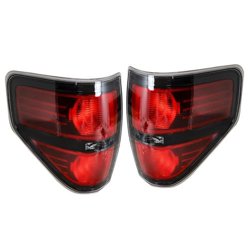 DURAFORCE Left&Right Red Rear Tail Lights Brake Lamps For Ford F-150 Pickup Truck 2009-14