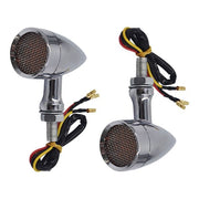 DURAFORCE For Sportster XL 1200 883 Iron Motorcycle LED Turn Signal Lights Chrome
