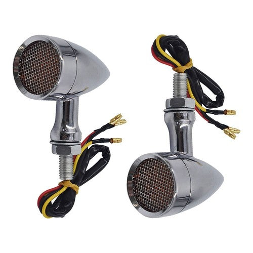 DURAFORCE For Sportster XL 1200 883 Iron Motorcycle LED Turn Signal Lights Chrome