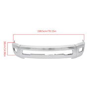 DURAFORCE Chrome Split Front Bumper Without Sensor Hole For Dodge RAM 2500 3500 2010-2018