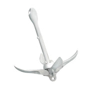 DURAFORCE 1-Pcs White 7.05lb Marine Kayak Anchor Kit Folding Grapnel Boat Anchor with Claw