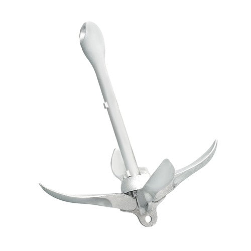 DURAFORCE 1-Pcs White 7.05lb Marine Kayak Anchor Kit Folding Grapnel Boat Anchor with Claw