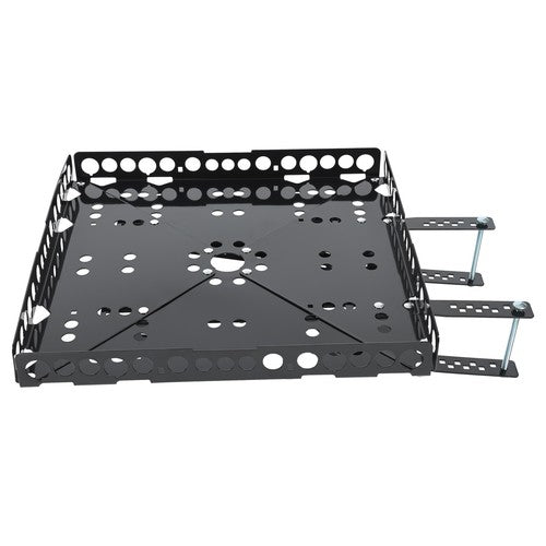 DURAFORCE Rear Bumper Mounted Generator Cargo Luggage Basket Rack Tray Kit For Trailers RV