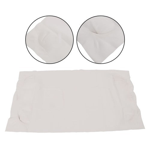 DURAFORCE Front Seat Covers For Club Car DS Golf Cart 1982-2000.5 - Creamy White
