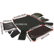 DURAFORCE 4 For Jeep Wrangler TJ Soft top Replacement, 97-06,w/Tinted Windows, Black Vinyl