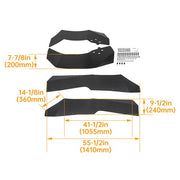 DURAFORCE For Polaris RZR XP 1000 & XP 1000 4 Extended Fender Flares Mud Flaps 2014-2022