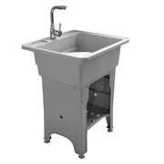 DURAFORCE 80 Freestanding Sink Commercial Laundry & Utility Room Sinks with Faucet Gray