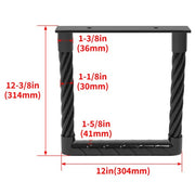 DURAFORCE Powder Coated 12" x 12" Truck Step Perforated Wire Cable Type Side Step