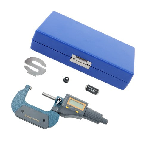 DURAFORCE 25-50mm Digital Electronic Outside Micrometer Carbide Tip 1-2" 0.00005"