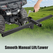 DURAFORCE Manual Implement 1-Point Lift For ATV/UTV Field Work 2" Receiver Lawn Tractor