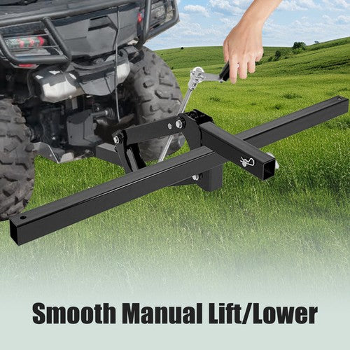 DURAFORCE Manual Implement 1-Point Lift For ATV/UTV Field Work 2" Receiver Lawn Tractor
