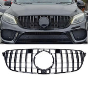 DURAFORCE Glossy Black Grille For Mercedes Benz W166/C292 2016-2019 GLE350 W/camera hole