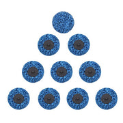 DURAFORCE 3" Blue Quick Change Easy Strip & Clean Discs For Paint Rust 10 Pack