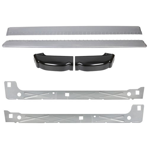 Inner And Outer Rocker Panels With Cab Corners For 99-07 Chevy Silverado 4dr Ext Cab