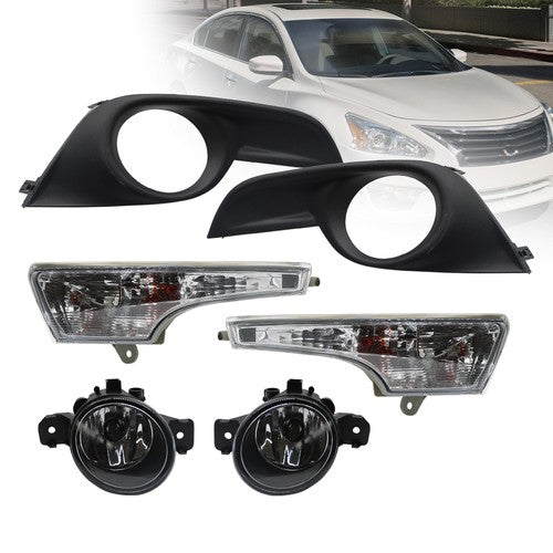 DURAFORCE Fog Lights & Corner Turn Signal Lamps w/o Wiring for 2013-2015 for Nissan Altima