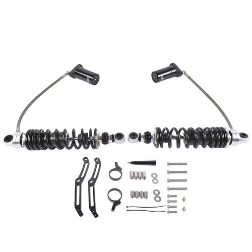 DURAFORCE Adjustable Rear Suspension Shocks Remote Reservoir for Harley Road Glide 2014-24