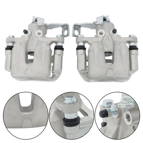 DURAFORCE Rear Brake Calipers w/ Bracket L＋R 19B6788 583112VA30 For Hyundai Veloster 12-17