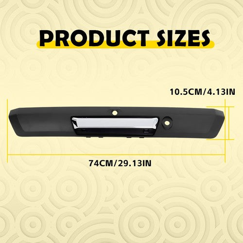 DURAFORCE Tailgate Handle For 2017-2020 Ford F-250 F-350 F-450 Super Duty Black chrome H