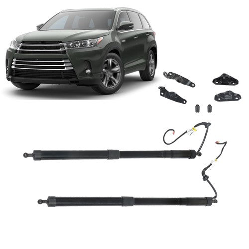 DURAFORCE For Toyota Kluger 2014-2019 Auto Tailgate Assist Support Black Metal 2PCS Suit