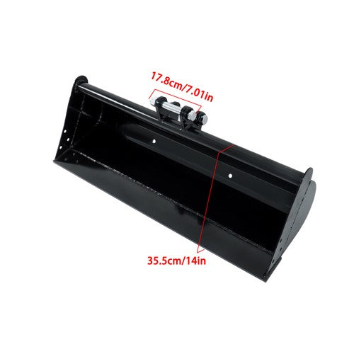 DURAFORCE Fits For Mini Excavator 1ton-1.5ton With Pins 1000mm Plain Bucket Attachment