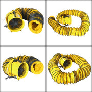 DURAFORCE 12 in 2300cfm Heavy Duty industrial blower with 25-Foot flexible PVC Hoses