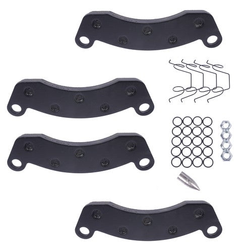 DURAFORCE BRAKE PAD KIT 10K-12K AXLE FOR K71-180-00 DEXTER CALIPER 2 WHEELS Semi-Metallic