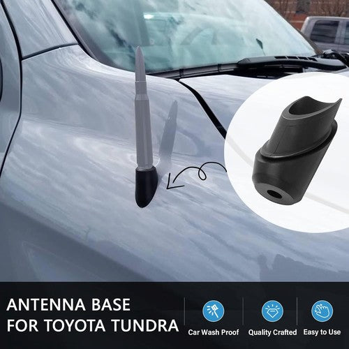 DURAFORCE 86392 0C030 Antenna Bezel Base Mount Ornament Black 14 2020 for Toyota Tundra