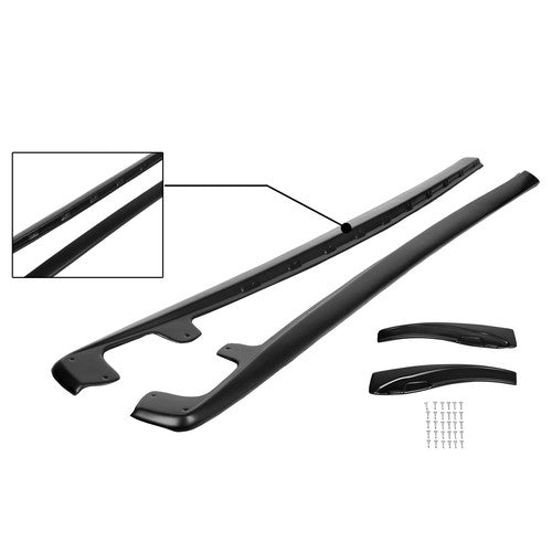ZR1 Style ABS Side Skirts Rocker Panels Mud Flaps for Corvette C6 Z06 Wide 2005-2013