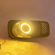 DURAFORCE Front Grille LED Double Colour Fog Lights Lamps for Honda Civic 1999-2000 JDM