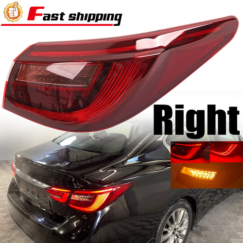 DURAFORCE Right LED Outer Tail Light Rear Lamp For 2018 2019-2021 Infiniti Q50 26550-6HH1B