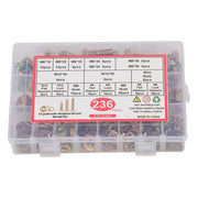DURAFORCE 236PCS M6 M8 M10 Heavy Duty Bolts and Nuts Assortment Kit Grade 8.8 Alloy Steel