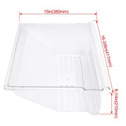 DURAFORCE Clear Crisper Pan Bottom Drawer For Whirlpool Refrigerator WP2188664 2188664