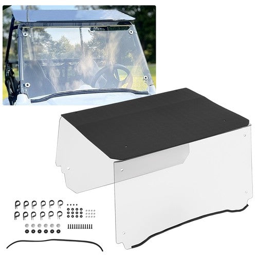 DURAFORCE For 2009-2021 Polaris Rzr 170 Front And Rear Windshield Scratch Resistant With Roof