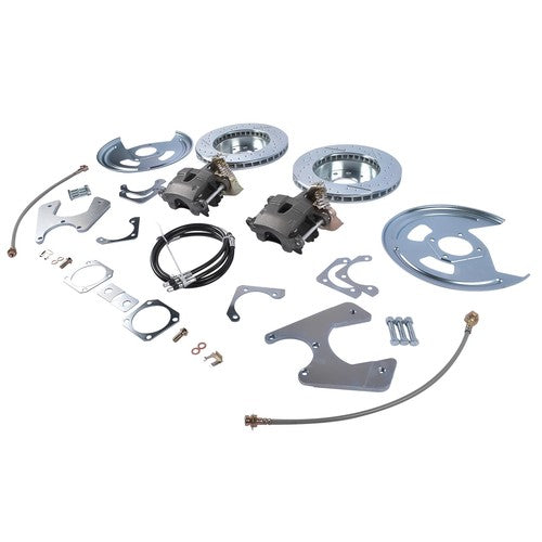 DURAFORCE Fits 1970-1981 GM F-Body Rear Disc Conversion Cross Drilled and Slotted Rotors
