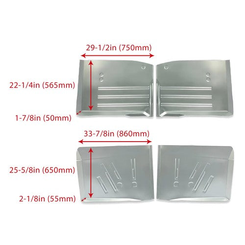 Front and Rear Floor Pans for 1955 1956 1957 Chevy Chevrolet All Models