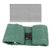 DURAFORCE dark green 6FTx50FT garden privacy fence heavy duty barrier net with zip ties