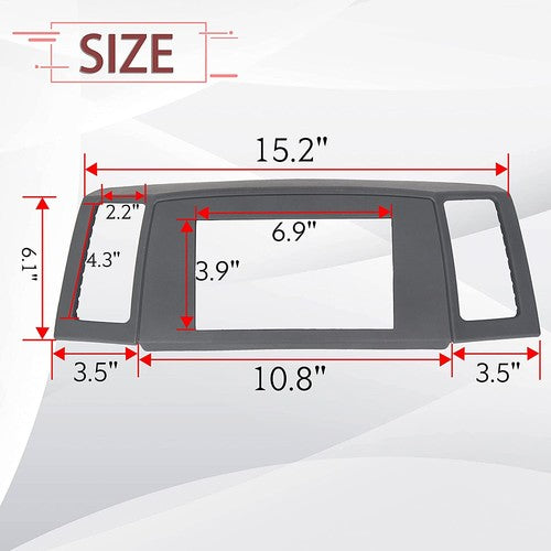 Navigation Radio Stereo Dash Bezel Vent Kit for Jeep Grand Cherokee 05 2006 2007