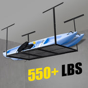 DURAFORCE New 3x6 Adjustable Ceiling Overhead Garage Storage Rack Safe Stable Shelf