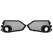 DURAFORCE Fit 2017-2021 Honda Civic Type R Black Open Mesh Fog Light Lamp Covers