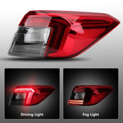 DURAFORCE Set Tail Lights For 2022 2023 2024 Honda Civic Sedan Rear Lamps Outer Inner Side