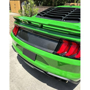 DURAFORCE For 15-23 Ford Mustang Gt Carbon Fiber Color Rear Trunk Panel Decklid Trim Cover