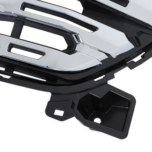 DURAFORCE Front Upper Grille Plastic Chrome WIth Camera Hole For GMC Sierra 1500 2022-2024