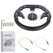 DURAFORCE 12" inch Golf Cart Steering Wheel For Yamaha EZGO Club Car Black USA